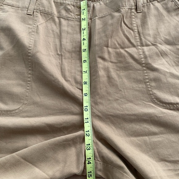 Talbots Women's Super-soft Cargo Pants P15 Petit Khak High Rise 100% Cotton Y-2 - Picture 10 of 11